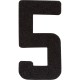 Depth Marker, Number 5, Black : ADM-B 5