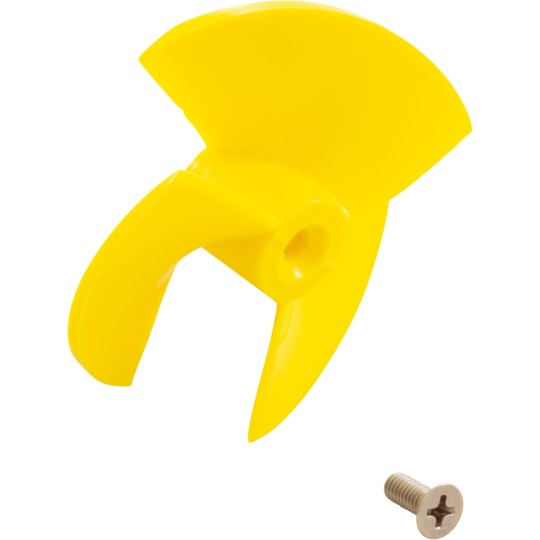 Impeller, Maytronics Dolphin, Yellow, w/Screw, Quantity 1 : 9995269-R1