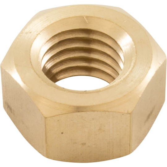 Nut, Pentair EQ Series, Hex, 5/8" -11, Brass, qty 5 : 356776