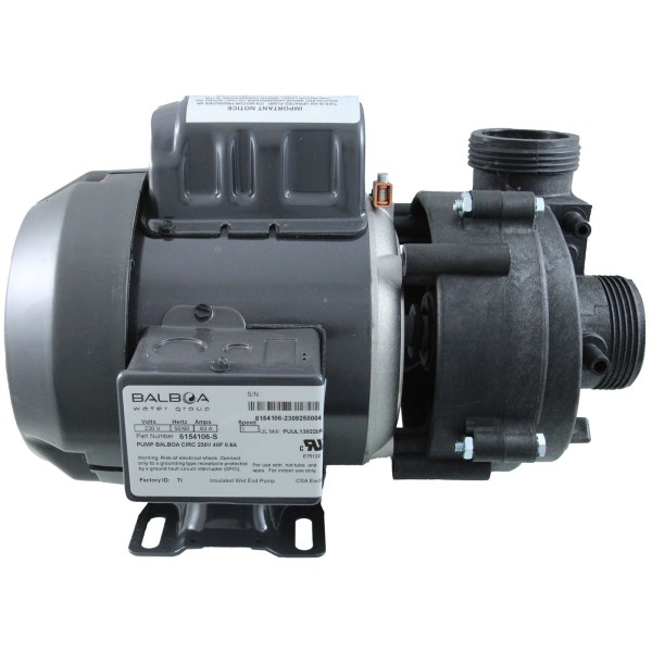 Pump, Circulation, BWG, 1/15hp, 230v, 0.7A, 48Fr, 1-1/2" : 6154106-S