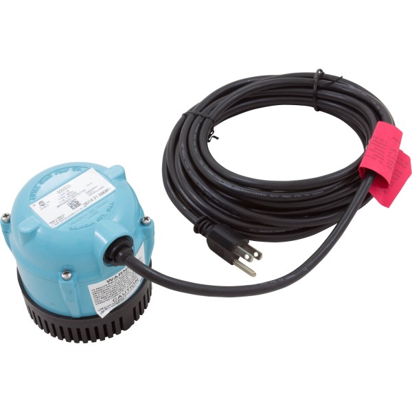 Pump, Submersible, Little Giant, 170 GPH, 70W, 18' Cord : 500500