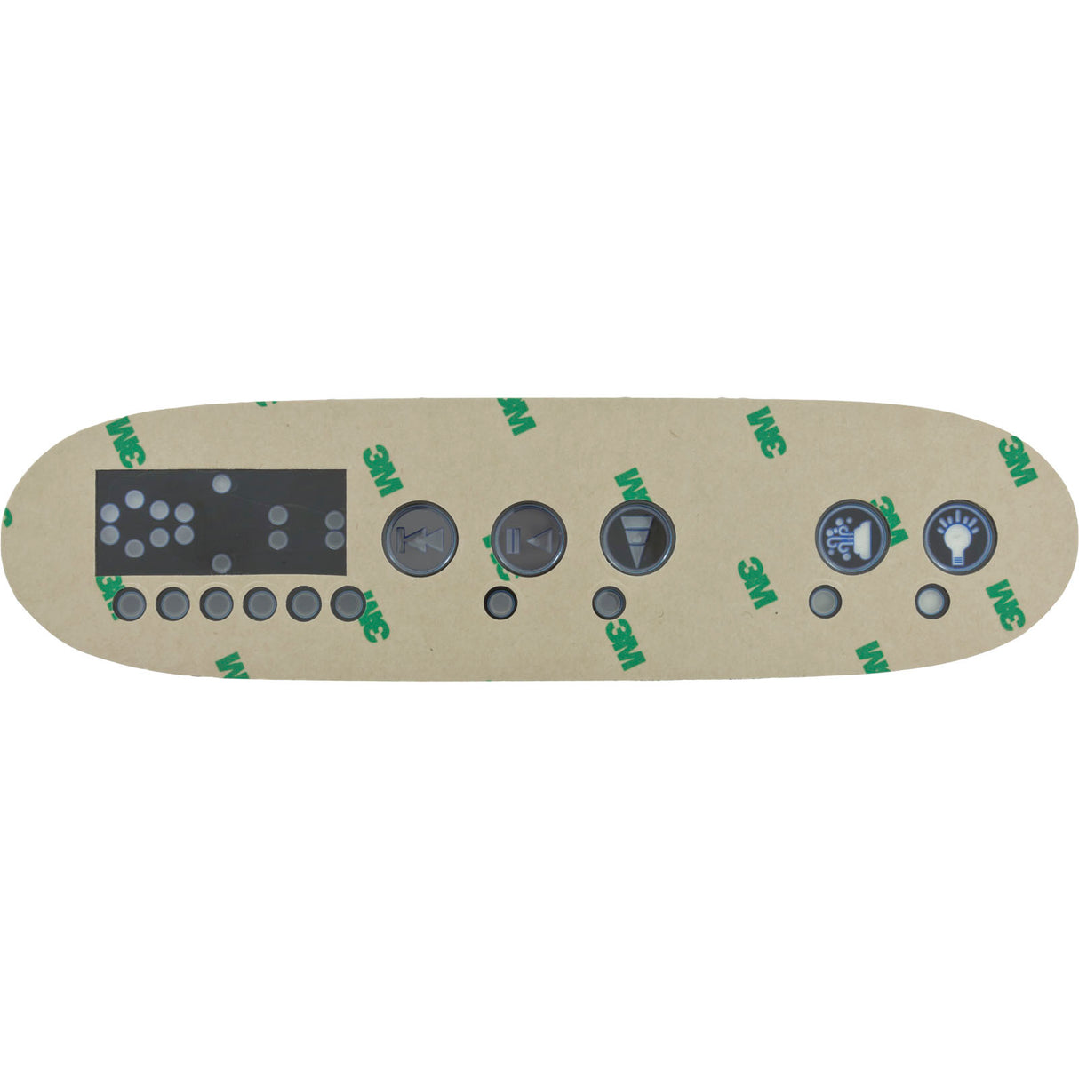Overlay, D-1 TSC-42, 5 Button : 01560-0003