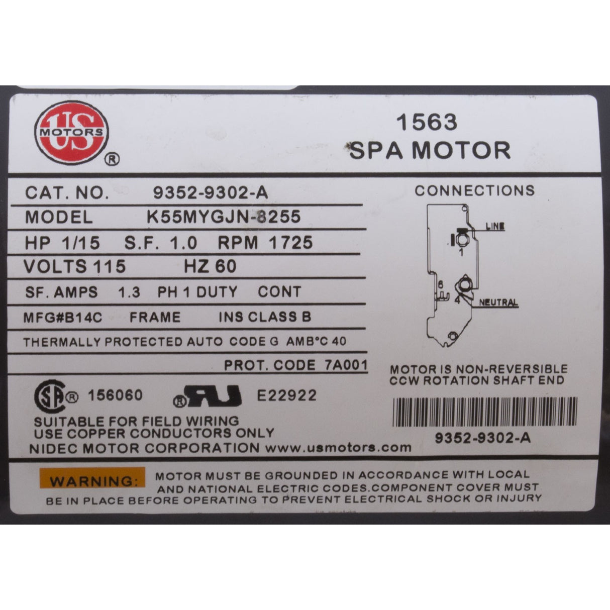 Pump, Circ, Gecko Aqua Flo CMCP, 1/15hp, 115v, 1-1/2", OEM : 02593000-2010