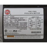 Pump, WW Viper, 4.0hp, 230v, 2-Spd, 56fr, 2-1/2" x 2-1/2", OEM : 3721621-1V