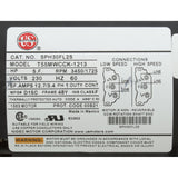 Pump, WW Exec, 4.5SPL, 230v, 2-Spd, 48fr, 2", OEM : 3421821-1A