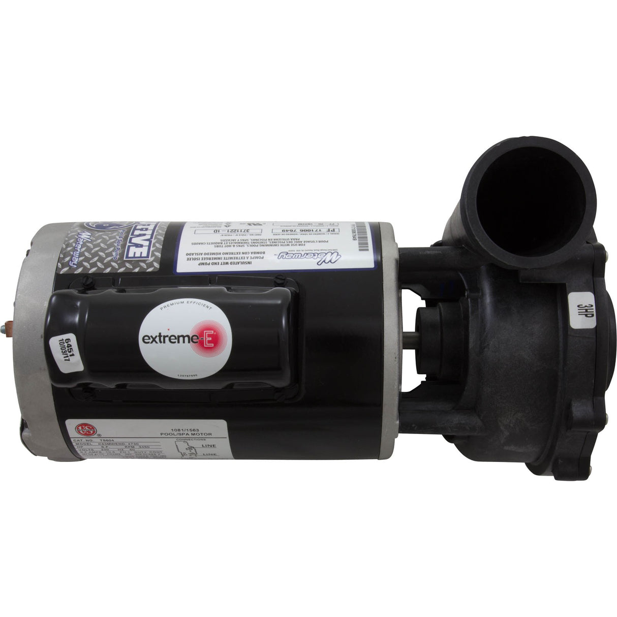 Pump, WW Exec, 3.0hp, 230v, 1-Spd, 56fr, 2", OEM : 3711221-1D