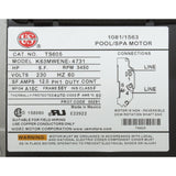 Pump, WW Exec, 4.0hp, 230v, 1-Spd, 56fr, 2", OEM : 3711621-1D
