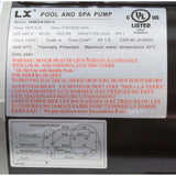 Pump, LX 56WUA, 3.0hp, 230v, 2-Spd, 56Fr, 2", SD : 56WUA300-II