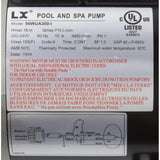 Pump, LX 56WUA, 3.0hp, 230v, 1-Spd, 56Fr, 2", SD : 56WUA300-I