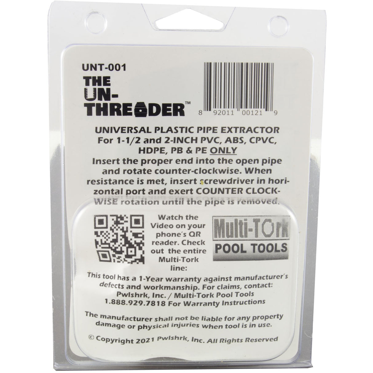 Tool, Multi-tork, UN-THREADER : UNT-001