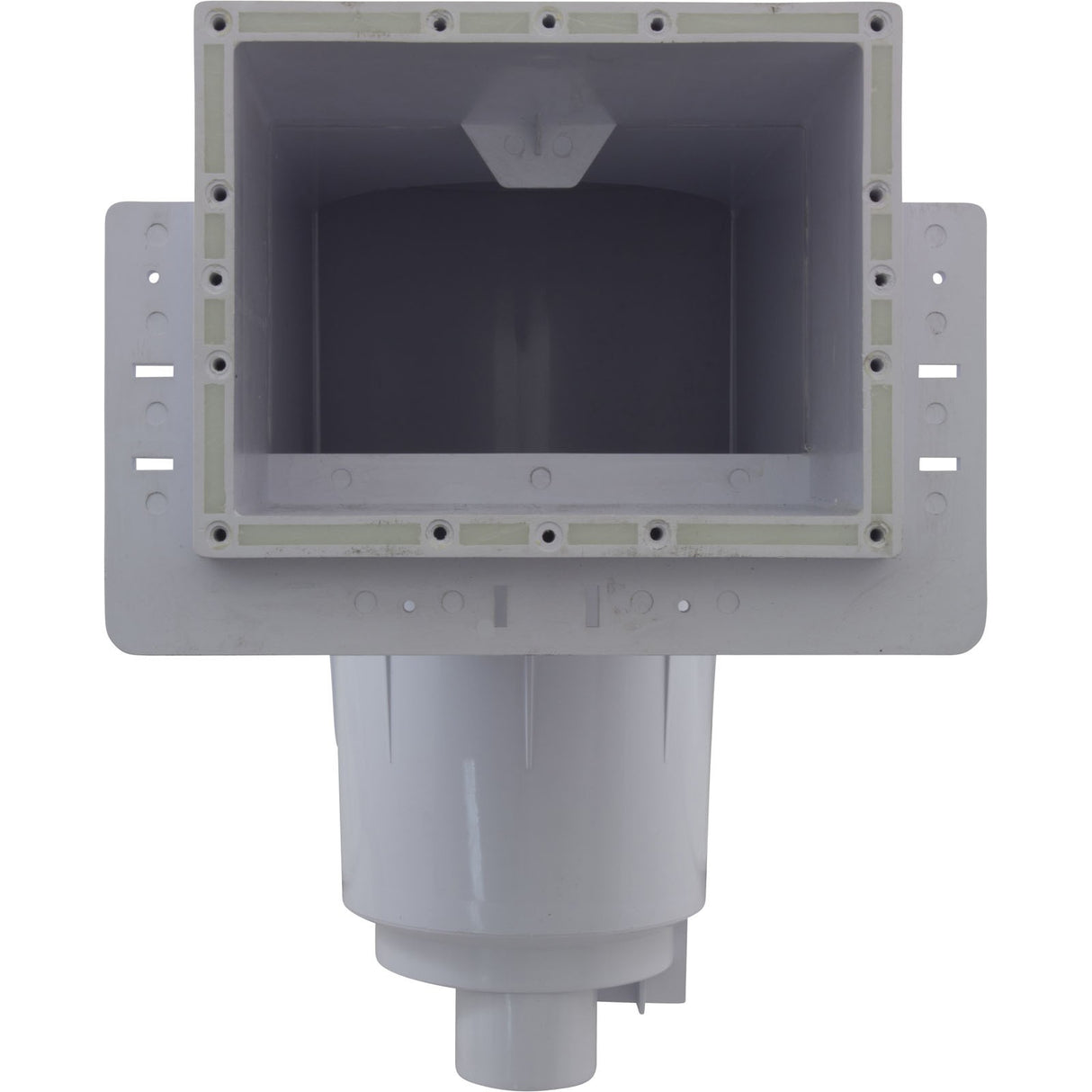 Fiberglass Skimmer (Regular Mouth, Square Lid) White, Solid : 25160-010-001