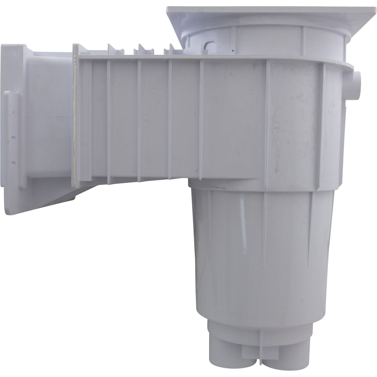 Fiberglass Skimmer (Regular Mouth, Square Lid) White, Solid : 25160-010-001