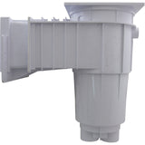 Fiberglass Skimmer (Regular Mouth, Square Lid) White, Solid : 25160-010-001