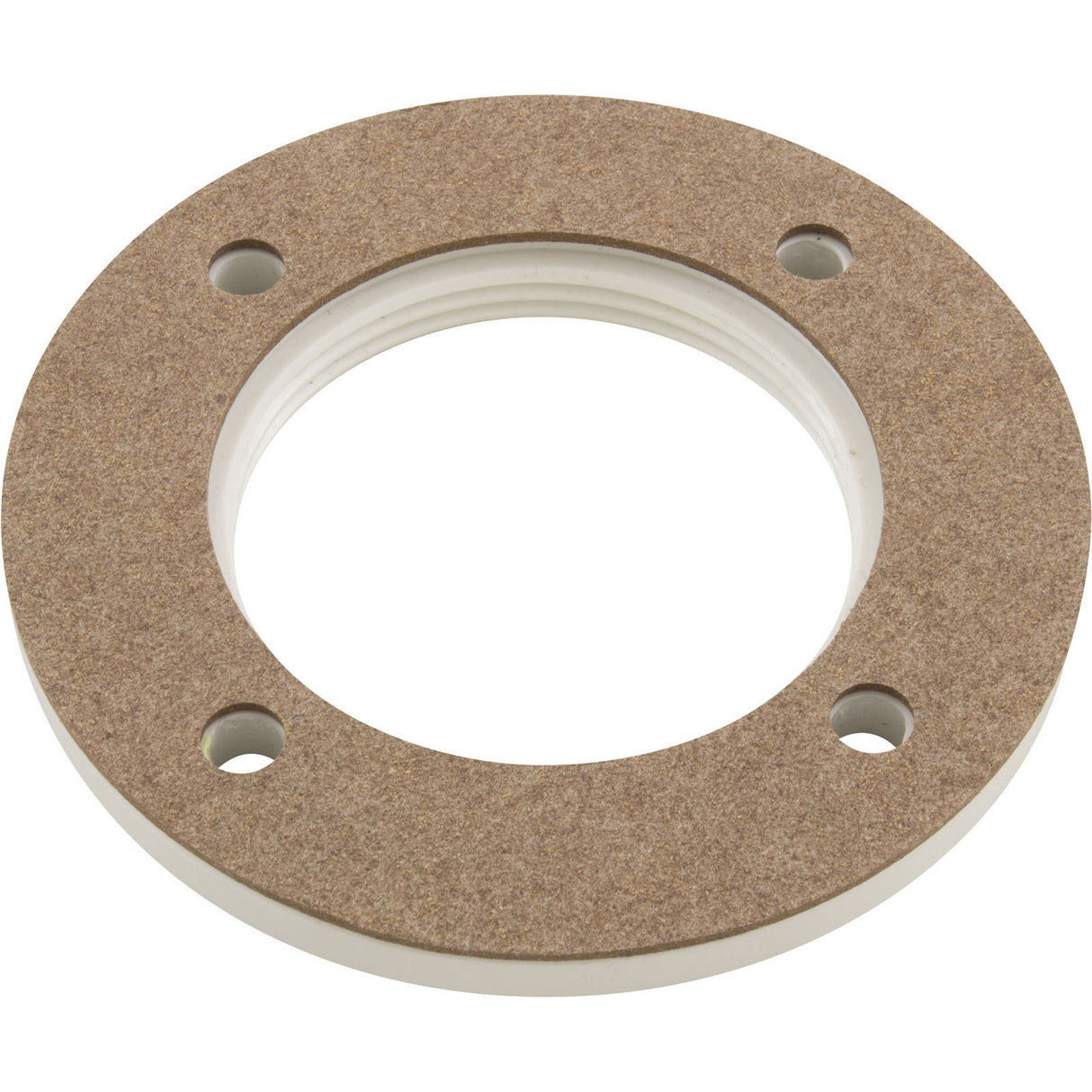Faceplate, Kafko, 1-1/2"fpt, Inlet Fitting, White w/Gasket : 19-0300-0