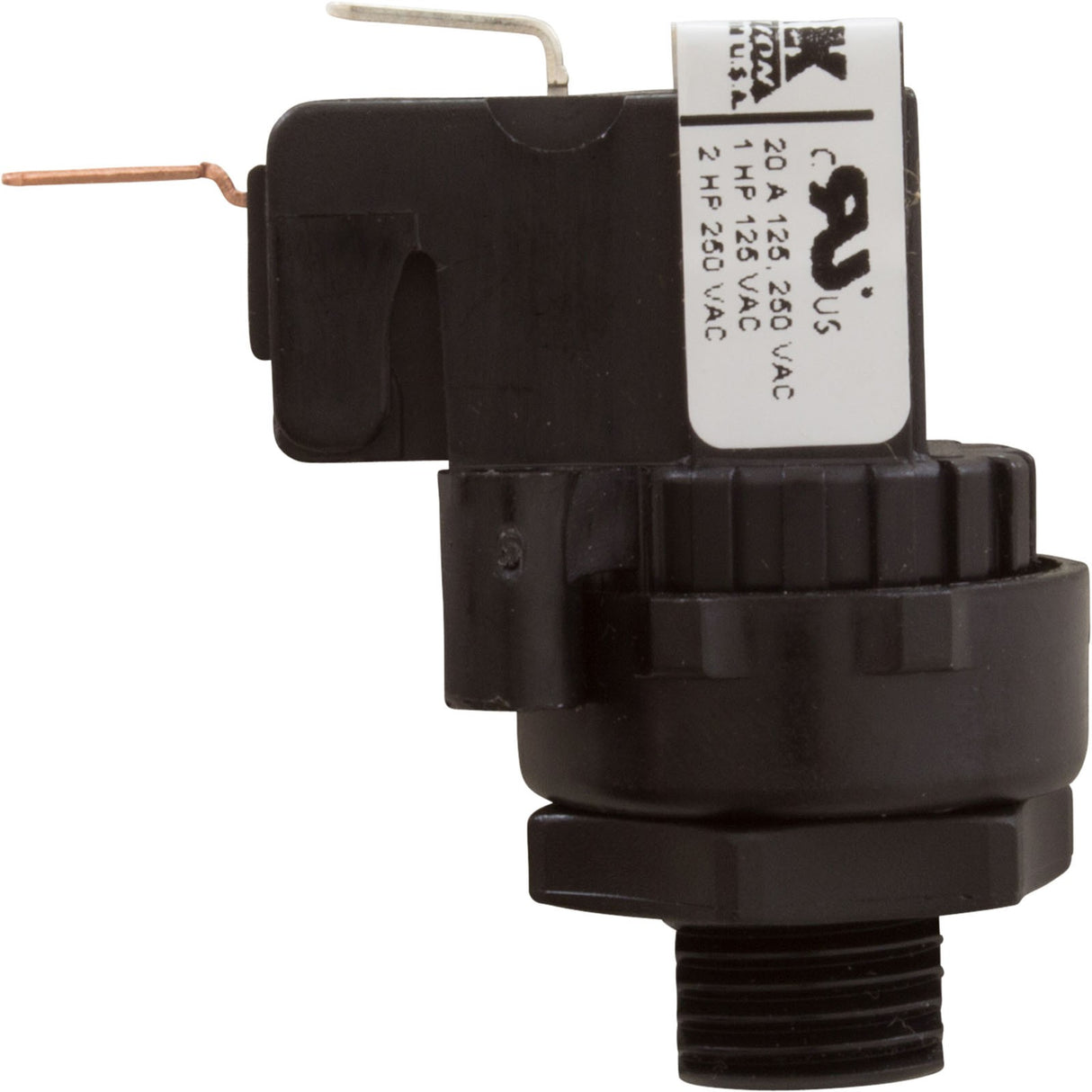 Air Switch, Tecmark, TBS 339, SPNO, 25A, thd, latch : TBS339A