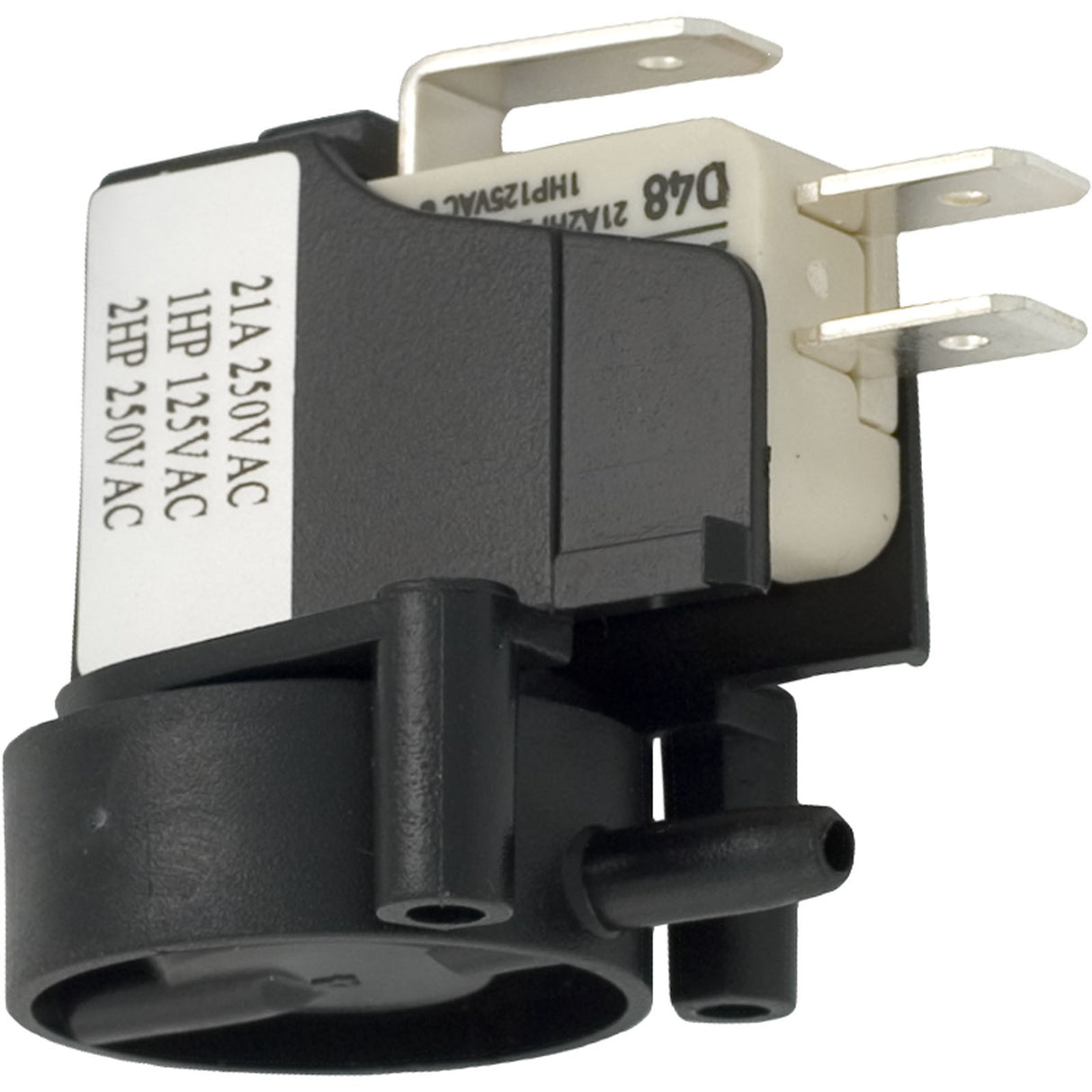 Air Switch, Herga, SPDT, 20A, Side Spout, latch : 6871-AOO-U106