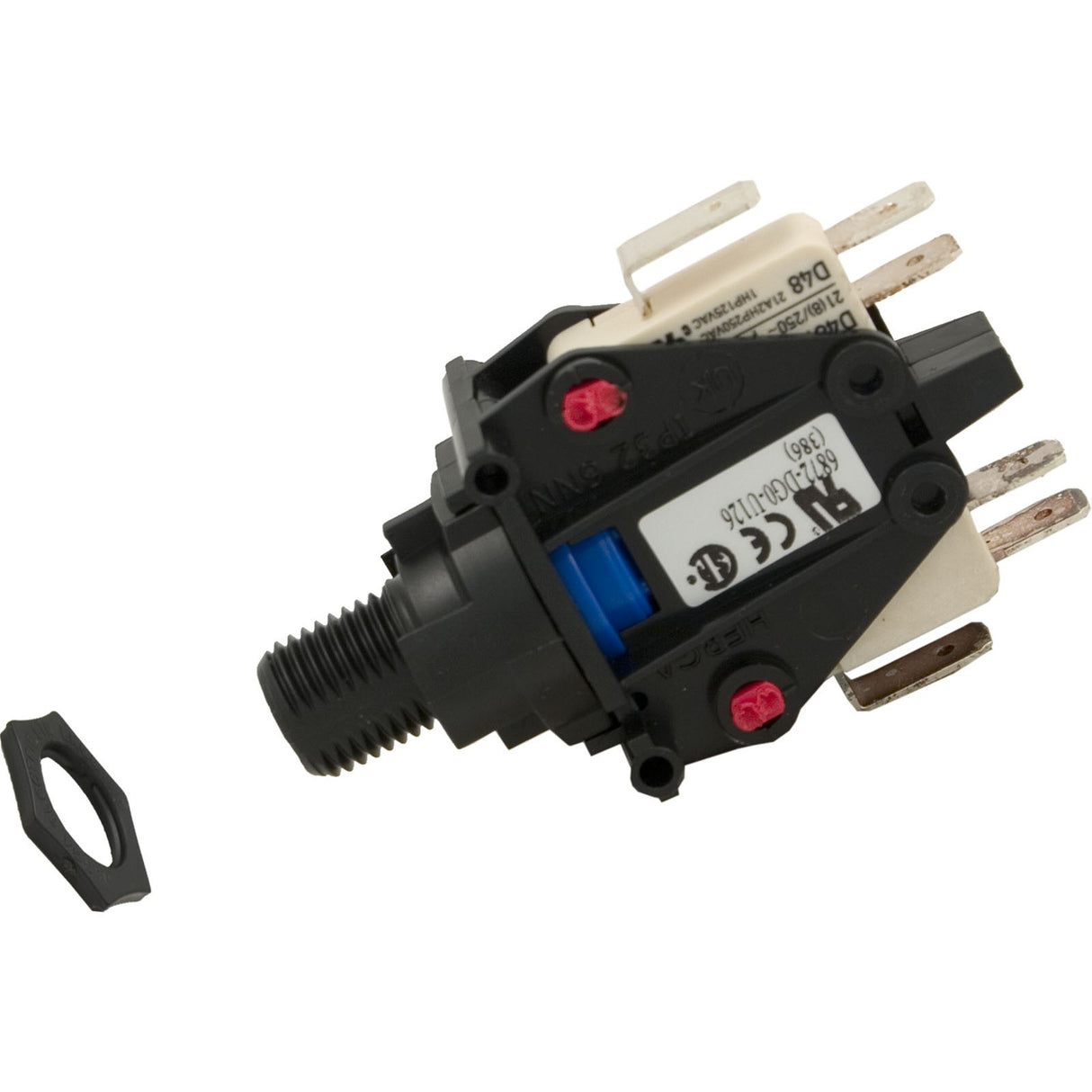Air Switch, Herga, 3 Function, DPDT, 20A, 1/2"mpt : 6872-DGO-U126