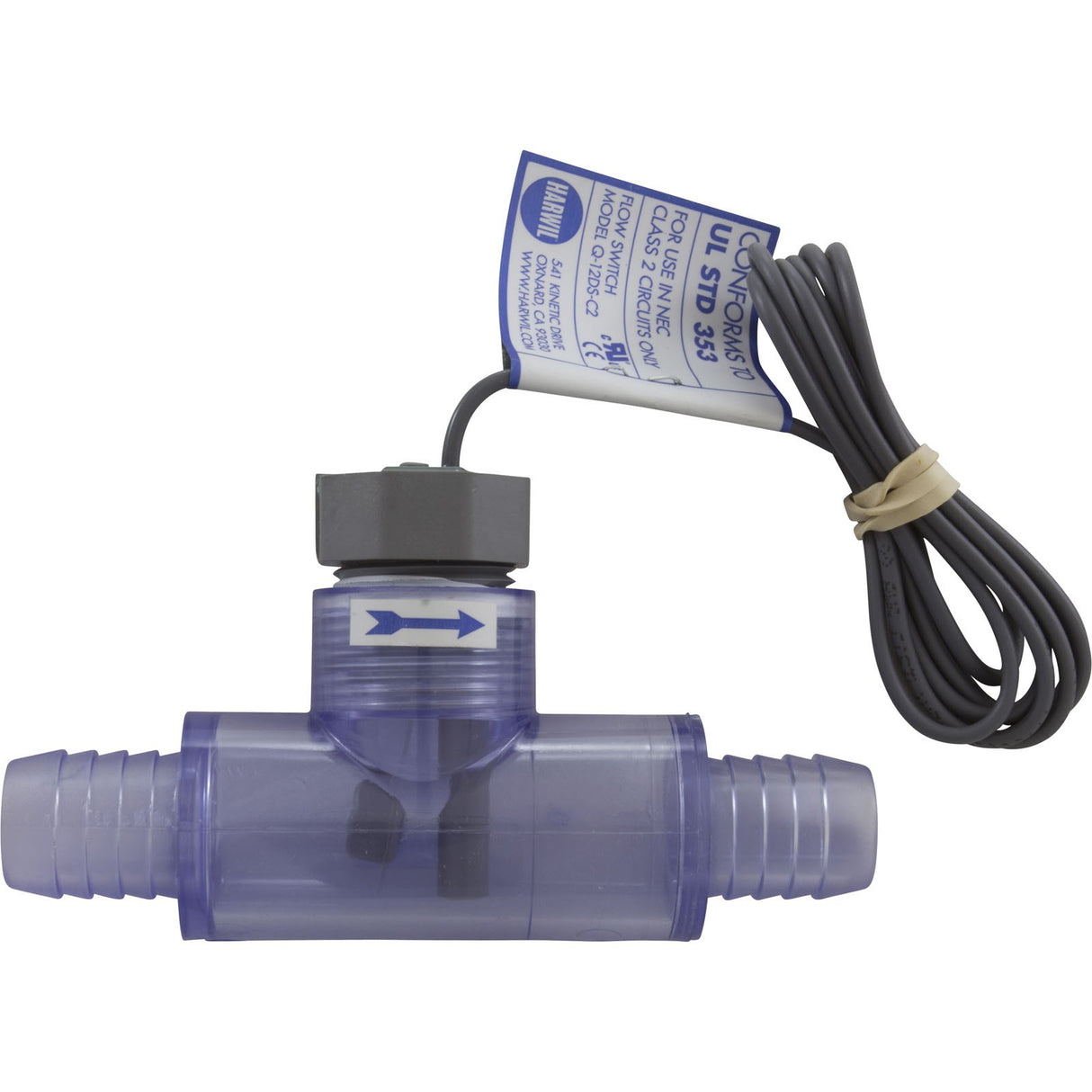 Flow Switch, Hydro-Quip, 3/4" Barb Tee, 1A, 30v : 34-0221-K