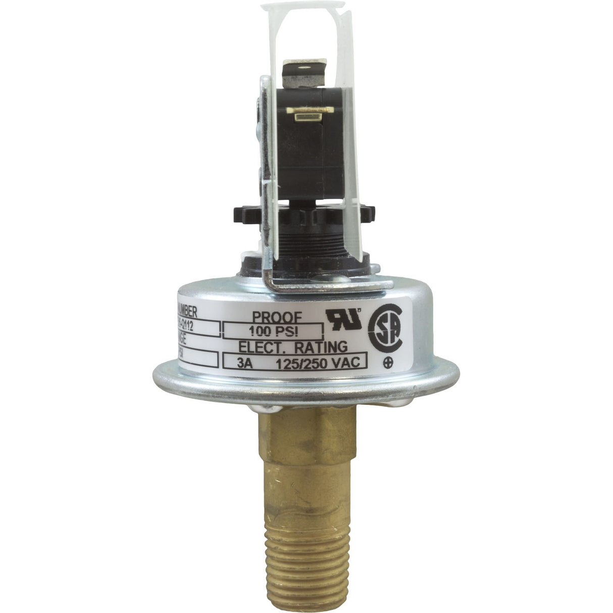 Pressure Switch, 3A, Pentair Max-E-Therm/MasterTemp, ASME : 473716Z