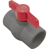 2" Pvc Compact Ball Valve Soc Epdm Tpv Gray : QVC1020SSEG