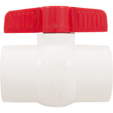 2" Pvc Compact Ball Valve Soc Epdm Tpv White : QVC1020SSEW