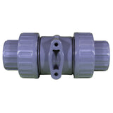 True Union Ball Vlv Gray 1" Pvc Epdm Soc/Thd : TBB1010CPEG