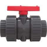 True Union Ball Vlv Gray 1-1/2" Pvc Epdm Soc/Thd : TBB1015CPEG