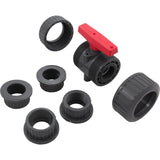 True Union Ball Vlv Gray 1-1/2" Pvc Epdm Soc/Thd : TBB1015CPEG
