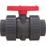 True Union Ball Vlv Gray 2" Pvc Epdm Soc/Thd : TBB1020CPEG