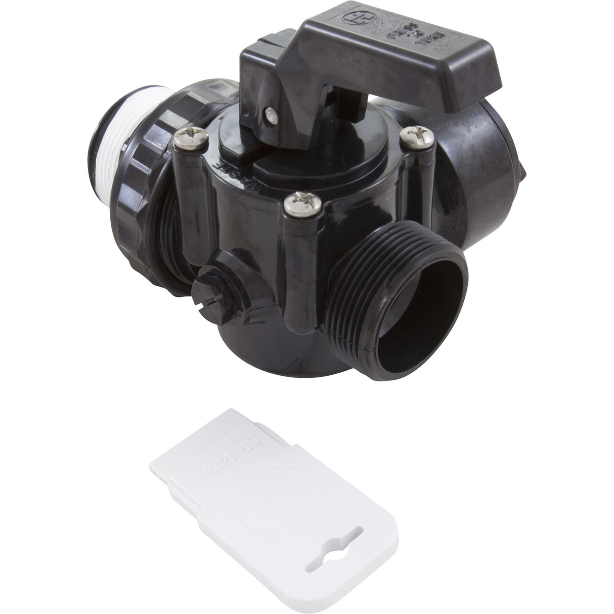 Ball Valve, Hayward Deluxe 3-Way, 1-1/2"mpt : SP0727