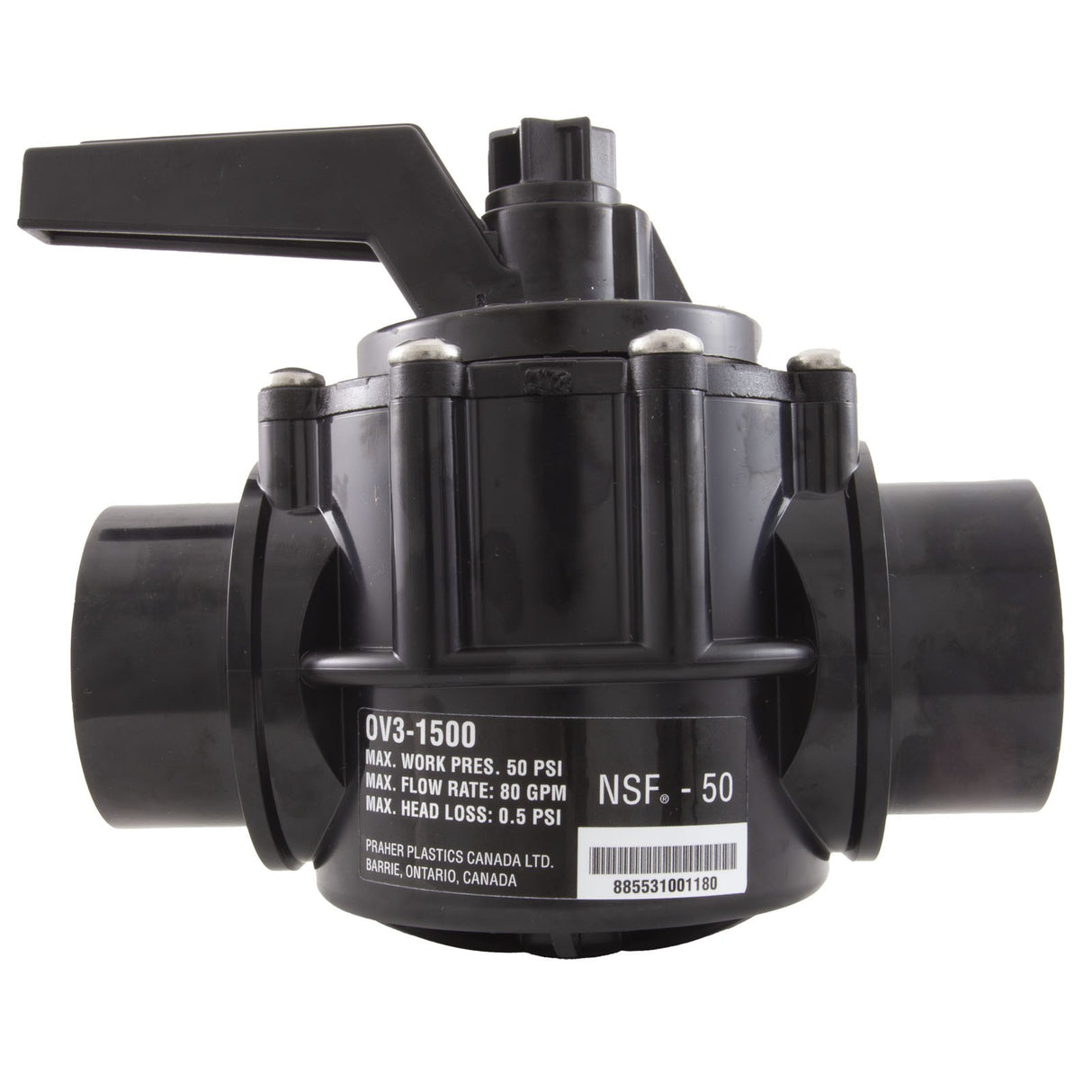 Diverter Valve, Praher, 3-Port, 1-1/2"s : OV3-1500