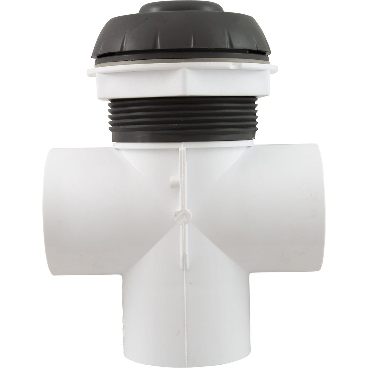 Diverter Valve, WW, 2", 2 Port, Top Mount, Notched, Black : 600-3061