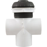 Diverter Valve, WW, 2", 2 Port, Top Mount, Notched, Black : 600-3061