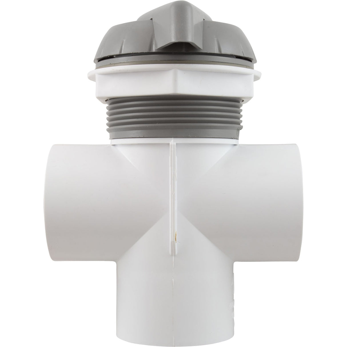 Diverter Valve, WW, 2", 2 Port, Top Mount, Notched, Gray : 600-3067