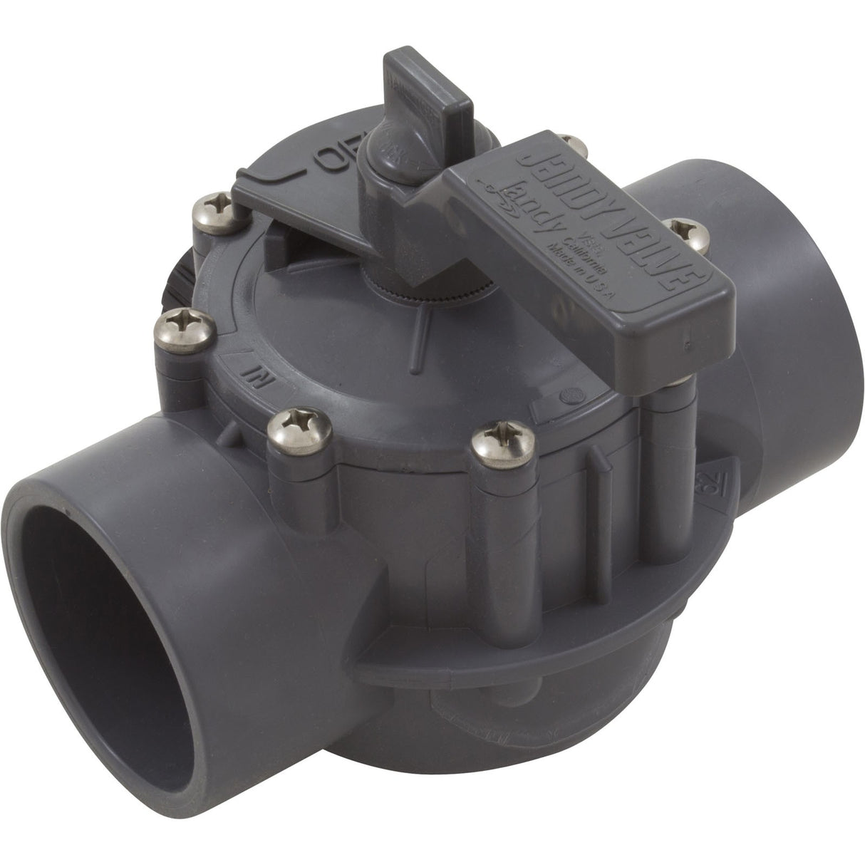 Diverter Valve, Jandy/Zod, 2"s/2-1/2"spg Pos Seal, 2 Way, Gray : 2876