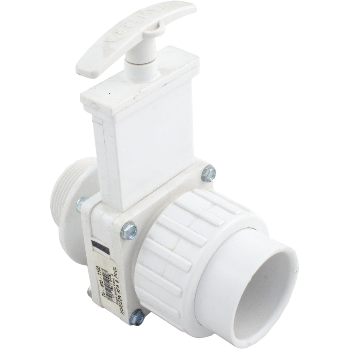 Gate Valve, 3 pc, Valterra, 1-1/2"mpt x 1-1/2"Union, 45psi : 6124