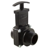 Gate Valve, 3 pc, Valterra, 1-1/2"s x 1-1/2"mpt, 45psi, Black : 7105