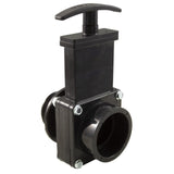 Gate Valve, 3 pc, Valterra, 1-1/2"s x 1-1/2"mpt, 45psi, Black : 7105