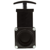 Gate Valve, 3 pc, Valterra, 1-1/2"s x 1-1/2"mpt, 45psi, Black : 7105