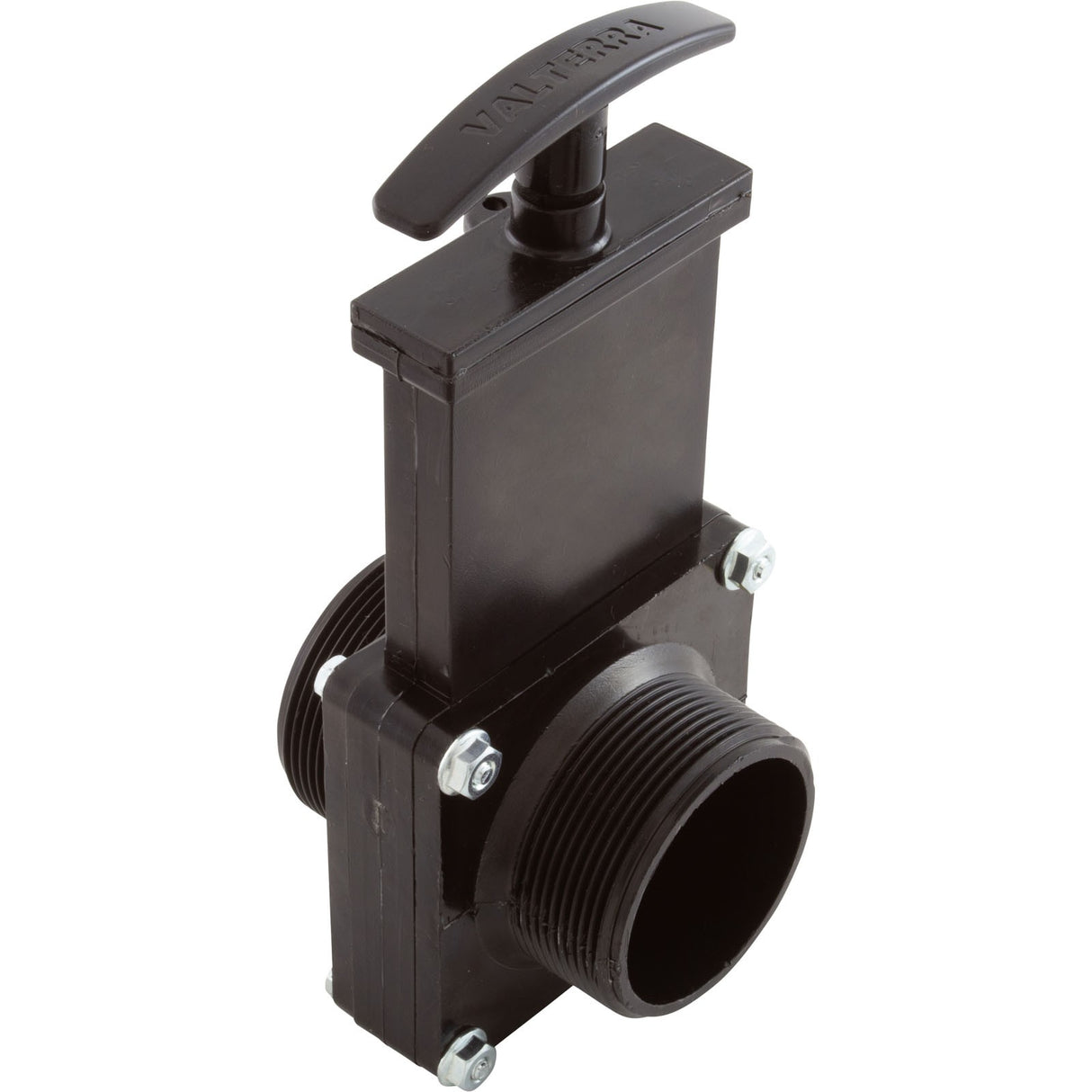 Gate Valve, 3 pc, Valterra, 2"mpt x 2"mpt, 40psi, Black : 7204