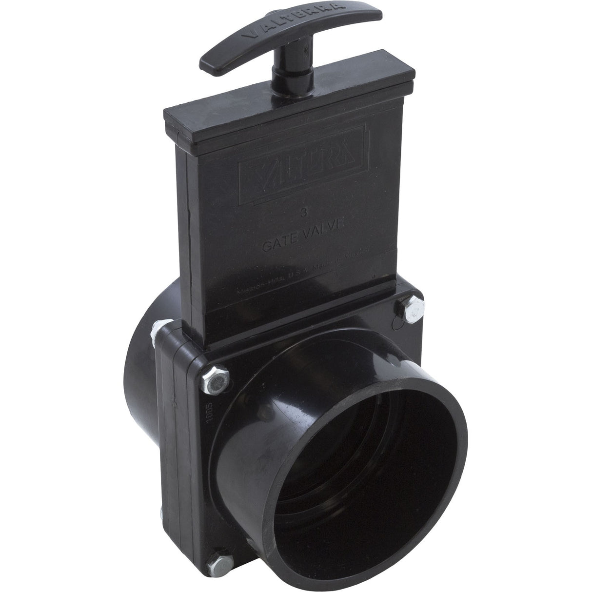 Gate Valve, 3 pc, Valterra, 3" Slip x 3" Slip, 30psi, Black : 7301
