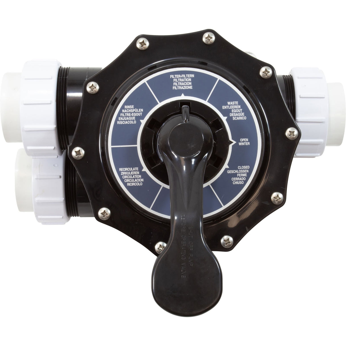 MPV, Pentair 2" Top Mount Hybrid, 6 Pos, Clamp-On, w/Fittings : 262525
