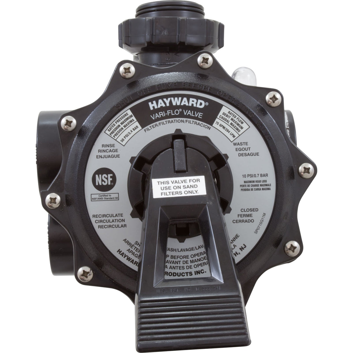 Multiport Valve, Hayward SPX0715X32, 2", 6 Position : SPX0715X32