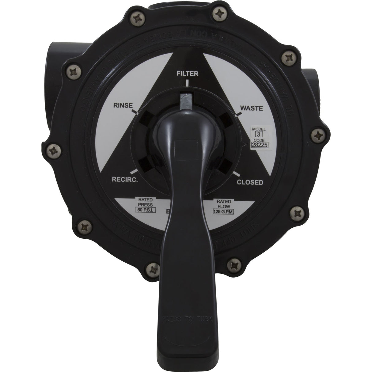 Multiport Valve, Astral, 2" Side-Mount, 6 Position : 28225