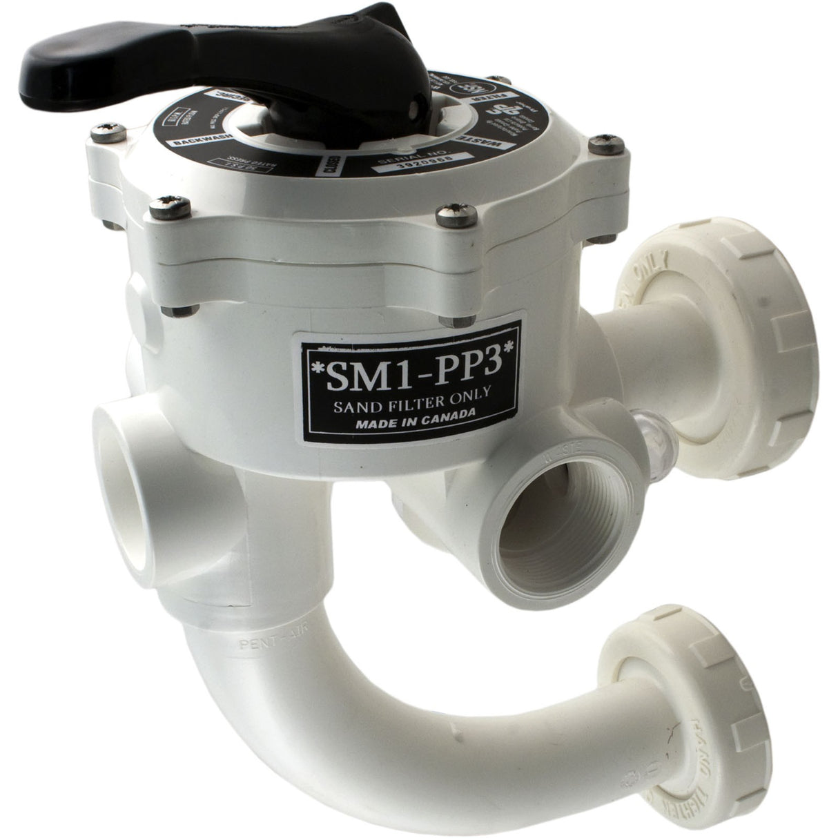 Multiport Valve, Praher SM1-PP3, 1-1/2", w/PacFab Plumbing : SM1-PP3