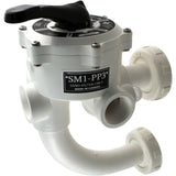 Multiport Valve, Praher SM1-PP3, 1-1/2", w/PacFab Plumbing : SM1-PP3