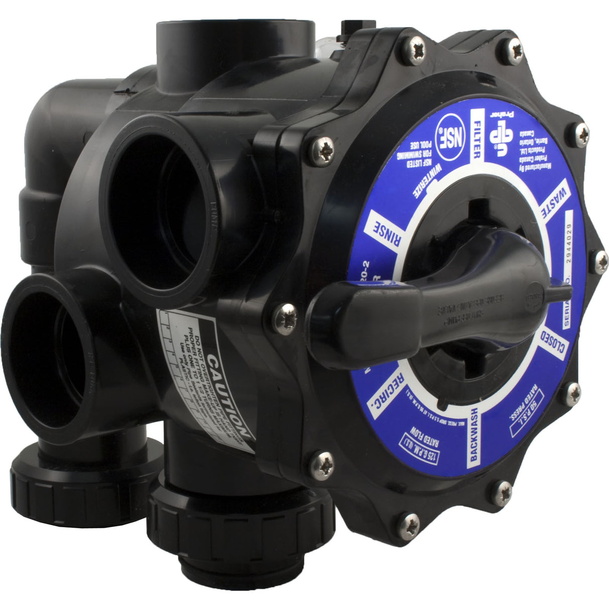 Multiport Valve, Praher SM2-HPXR50S, 2", w/Hayward Plumbing : SM2-HPXR50S