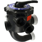 Multiport Valve, Praher SM2-SR2, 2", w/StaRite Plumbing, Blk : SM2-SR2