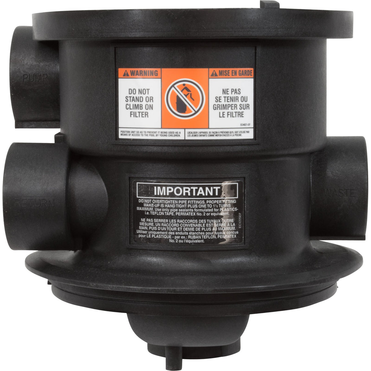 Body, Hayward SP0714T Vari-Flo Valve, with Sight Glass : SPX0714A