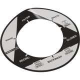 Label, Astral, 2" Multiport Valve, 6 Position : 09848R0201